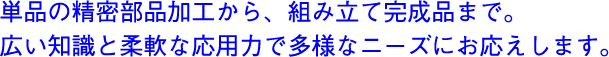 単品の精密